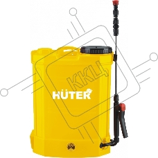 Опрыскиватель аккумуляторный Huter SP-12AC, аккумуляторный, ранцевый, 12л, желтый/черный