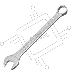 Набор ключей комбинированных, 8 - 17 мм, CrV, 6 шт.// Сибртех