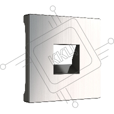 Накладка для розетки Ethernet RJ-45 и телефонной розетки RJ11 (глянцевый никель)