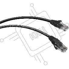 Патч-корд Cabeus, Cat.5e, неэкр., U/UTP, RJ45/RJ45, LSZH, AWG24, 2м, черный