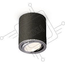 Светильник Ambrella Light XS7422002 SBK/PSL черный песок/серебро полированное MR16 GU5.3 (C7422, N7003)