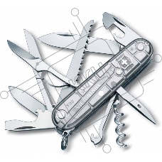 Нож перочинный Victorinox Huntsman (1.3713.T7) 91мм 15функций серебристый полупрозрачный карт.коробка