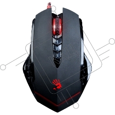 Мышь проводная A4Tech Bloody V8 черный, 3200 dpi, USB, кнопки - 8