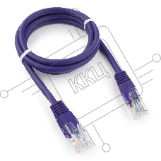 Патч-корд UTP Cablexpert кат.5e, 1м, литой, многожильный (фиолетовый)
