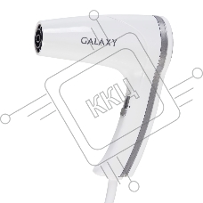 Фен для волос с настенным креплением Galaxy Line GL 4350, белый, 1400 Вт, 2 скорости потока воздуха, функция «холодный воздух», защитная сетка, настенное крепление