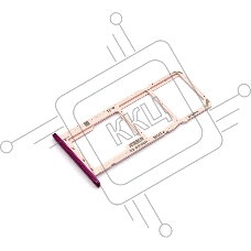 Лоток для SIM-карты Huawei Y7 2019 красный