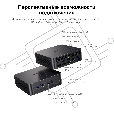 ПК Мини Chuwi AuBox X Core Ultra 7 256V (2.2) 16Gb SSD1Tb ARC 140V Windows 11 Pro 2.5xGbitEth WiFi BT 100W серый