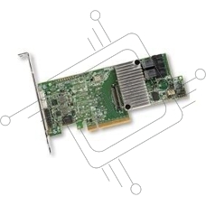 Контроллер LSI MegaRAID SAS 9361-8i(2G) SGL (LSI00462 / 05-25420-17) PCIe 3.0 x8 LP, SAS/SATA 12G, RAID 0,1,5,6,10,50,60, 8port (2*int SFF8643), Cache 2GB, 3108ROC, RTL {5}, (003563) (только для сборочных производств) (LSI00462 / 03-25420-08C) (003075)