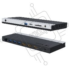 Док-станция Docking Station WAVLINK USB-C 4K Universal /85W PowerDelivery/2xUSB3.0/2xUSB2.0/1xUSB C/1xDP 4K 30HZ/1xHDMI 4K 30HZ/1xVGA/1xGigabit LAN/1xAudio In/Out/1xSD/Micro SD CardReader