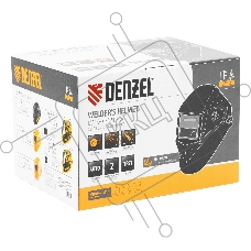 Щиток защитный лицевой (маска сварщика) F6, см. окно 93х43, Real Color, DIN 5-8/9-13 Denzel