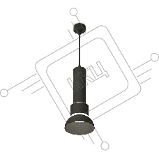 Светильник Ambrella Light XP8111006 SBK/FR черный песок/белый матовый GX53 (A2302, C6356, A2101, C8111, N8141)