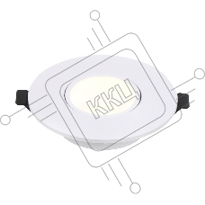 Встраиваемый светильник General GCL-MR16-R-WHITE Поворотный Круглый Белый