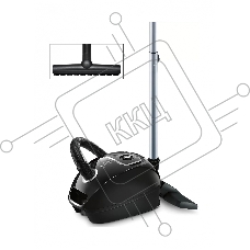 Пылесос Bosch BGLS42230 черный, 2200 Вт, уборка сухая, пылесборник мешок 4 л