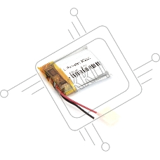 Аккумулятор Li-Pol (батарея) 3*20*20мм 2pin 3.7V/80mAh