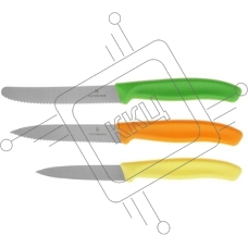Набор ножей кухонных Victorinox Swiss Classic 6.7116.33C1 для овощей компл.:3предм. овощеч. ассорти европодвес
