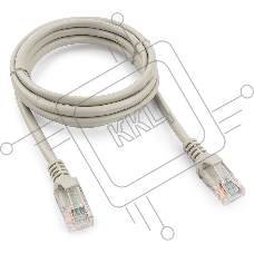 Патч-корд UTP Cablexpert кат.5e, 1.5м, литой, многожильный (серый)