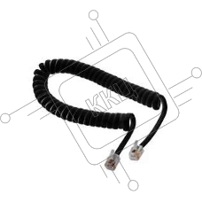 Шнур для телефонной трубки Rexant витой RJ-10 (4P-4C), 2м, черный