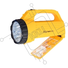 Ultraflash LED3819CSM фонарь акку. 220В желт., 9LED +12SMD LED, 2 реж, SLA, плас., коробка 12860