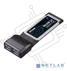 Адаптер D-Link DUB-1320 2-портовый USB 3.0 для шины ExpressCard