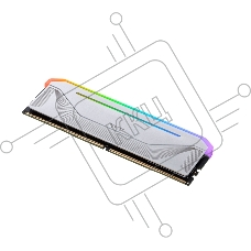 Оперативная память Apacer Nox, DDR5, 32GB (1x32 GB), 6200 MHz, CL40, радиатор, RGB, серебристый