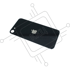 Задняя крышка (стекло) в сборе со стеклом камеры для iPhone SE3 черная