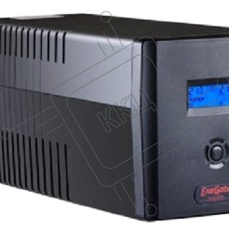 Источник бесперебойного питания ExeGate EP212519RUS Power  Smart ULB-1000 LCD <1000VA, Black, 4 евророзетки, USB>
