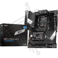 Материнская плата MSI PRO Z790-A WIFI, LGA1700, Intel Z790, 4xDDR5, 6xSATA, 4xM.2, 1xPCIe 5.0 x16, 1xPCIe 4.0 x4, 1xPCIe 3.0 x1, 1xDP, 1xHDMI, 1x2.5Gb LAN, Wi-Fi 6E, Bluetooth 5.3, 1xUSB-C 20Gbps, 3xUSB-A 10Gbps, 2xUSB-A 5Gbps, 2xUSB-A 2.0, 5x3.5 мм, 7.1,