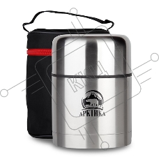 Арктика, 301-500А, Термос, широкое горло 0,5л + чехол Супер широкое горло, 0,5л, для супа и еды в ЧЕХЛЕ, холод/тепло 12ч