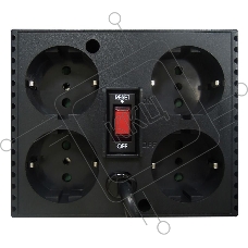 Стабилизатор напряжения Powercom Voltage Regulator, 3000VA, Black, Schuko
