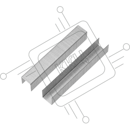 Скобы для мебельного степлера KRANZ 12 мм, тип 53, 1000 шт.