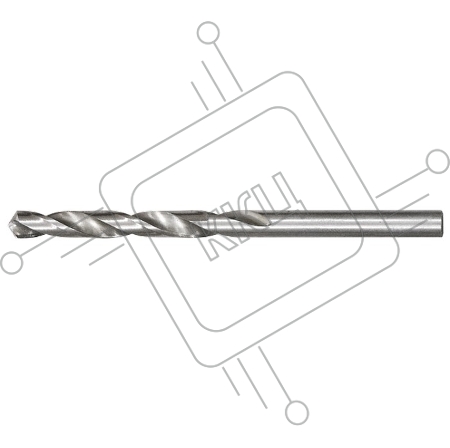 Сверло по металлу, 3,3 мм, полированное, HSS, 10 шт. цилиндрический хвостовик// Matrix