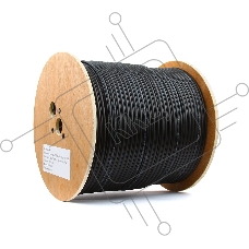 Кабель SkyNet Premium UTP outdoor 4x2x0,51 на тросу, медный, FLUKE TEST, кат.5e, однож., 305 м, на катушке, черный