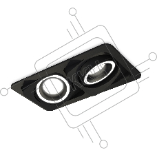 Комплект встраиваемого светильника Ambrella light XC7664080 SBK/FR черный песок/белый матовый MR16 GU5.3 (C7664, N7111)