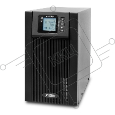 Источник бесперебойного питания PowerMan Online 2000VA Black (Online-Double conversion/LCD Display/USB/Software/RJ11/45,RS-232)