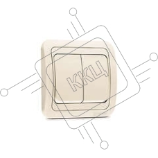Выключатель 2-кл. СП Mimoza 10А IP20 крем./крем. Makel 25003
