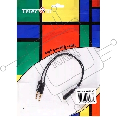 Кабель-адаптер  2*3.5ST(M)/3.5 ST(F), 0.2м, Telecom PRO <TAV205M-0.2M>