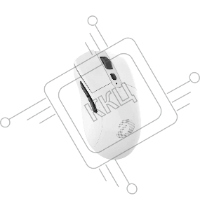 Мышь игровая беспроводная Dareu A918X White (белый), DPI 800/1200/2400/16000, ресивер 2.4GHz+BT, размер 121.6x64.7x39.6мм
