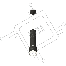 Светильник Ambrella Light XP8111009 SBK/FR/CL черный песок/белый матовый/прозрачный GX53 (A2302, C6356, A2101, C8111, N8399)