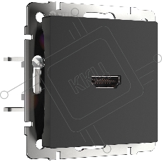 Розетка HDMI (черный матовый)