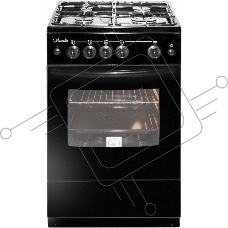 Плита газовая Лысьва ГП 400 М2С -2у черный, конфорок 4 шт, духовка 57 л, 50 см x 84 см x 60 см (без крышки)