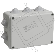 Коробка КМ41241 распаячная Iek UKO10-150-110-070-K41-44 для о/п 150х110х70 мм IP44 (RAL7035, 10 гермовводов)