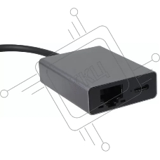 Адаптер TypeC--->RJ45+PD 100Вт, Allum Shell, VCOM <CU4591>