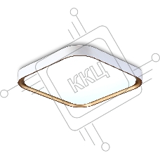 Потолочный светодиодный светильник Ambrella light FZ1253 WH/GD белый/золото 18W 5000K 250*250*60 (Без ПДУ)