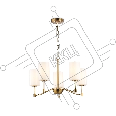 Люстра Ambrella light LH56051/5 BS/FR латунь/белый матовый E14*5 max 40W D590*950