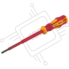 Отвертка шлицевая диэлектрическая SL3,5x100, G-Pro, 1000V, General