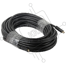 Кабель HDMI Cablexpert CC-HDMI4-20M, 19M/19M, v2.0, медь, позол.разъемы, экран, 20м, черный, пакет