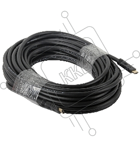 Кабель HDMI Cablexpert CC-HDMI4-20M, 19M/19M, v2.0, медь, позол.разъемы, экран, 20м, черный, пакет