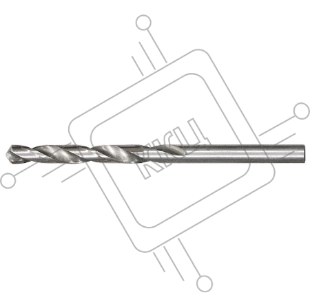 Сверло по металлу MATRIX , 4,2 мм, полированное, HSS, 10 шт. цилиндрический хвостовик// 71542