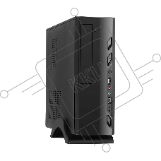 Компьютерный корпус MiniITX Exegate MI-208 Black, miniITX/mATX, <M400, 80mm>, 2*USB, Audio