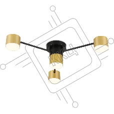 Потолочный светильник Ambrella light FL51722/4 BK/GD черный/золото GX53/4 max 12W 645*135